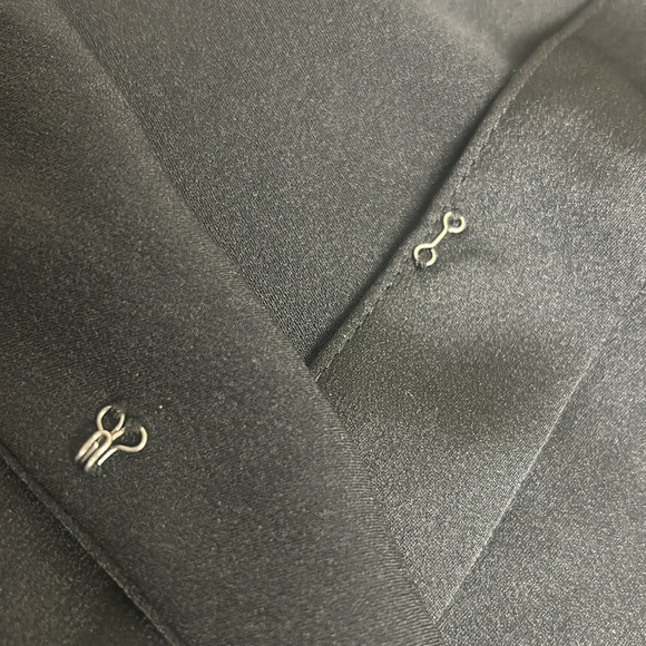 8 HOUR SALE!! NWT!!  Abercrombie & Fitch Satin Wrap Blouse Long Sleeve Black M - Picture 8 of 10